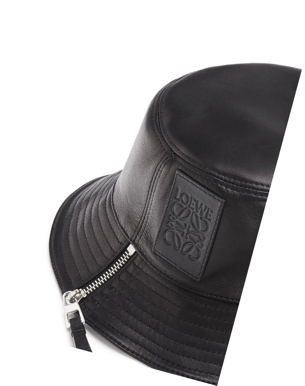 Loewe Fisherman hat in nappa calfskin Noir | 6428VRNPS