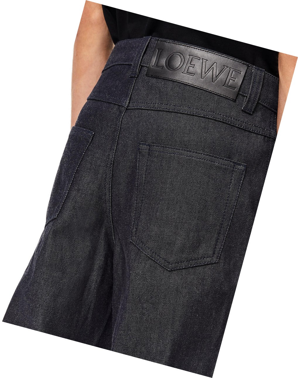 Loewe Fisherman jeans in denim Bleu Marine Bleu | 2486ZXLER