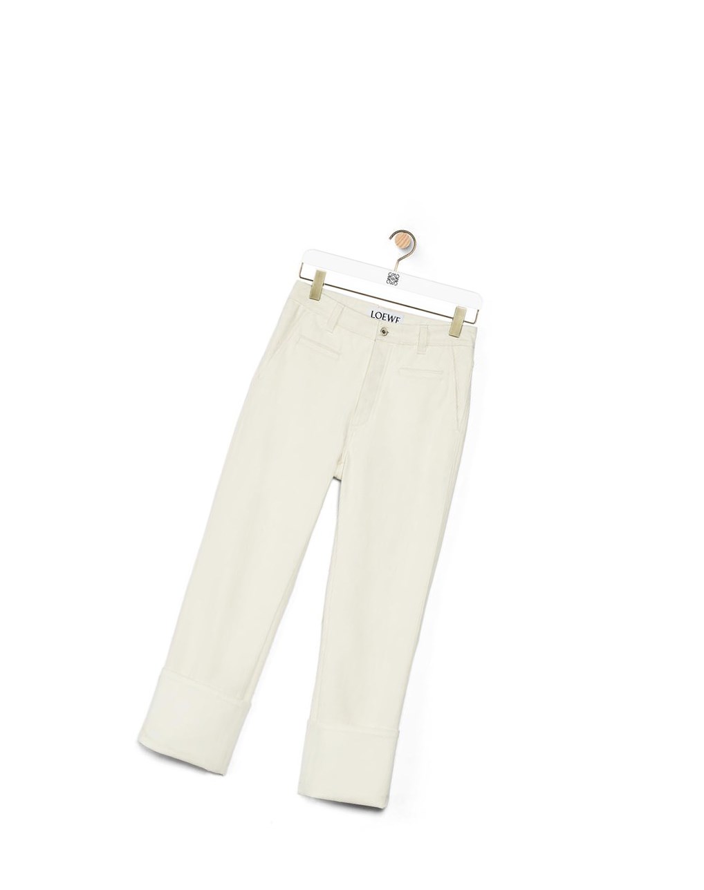 Loewe Fisherman jeans in denim Ivory | 1925UFQIP