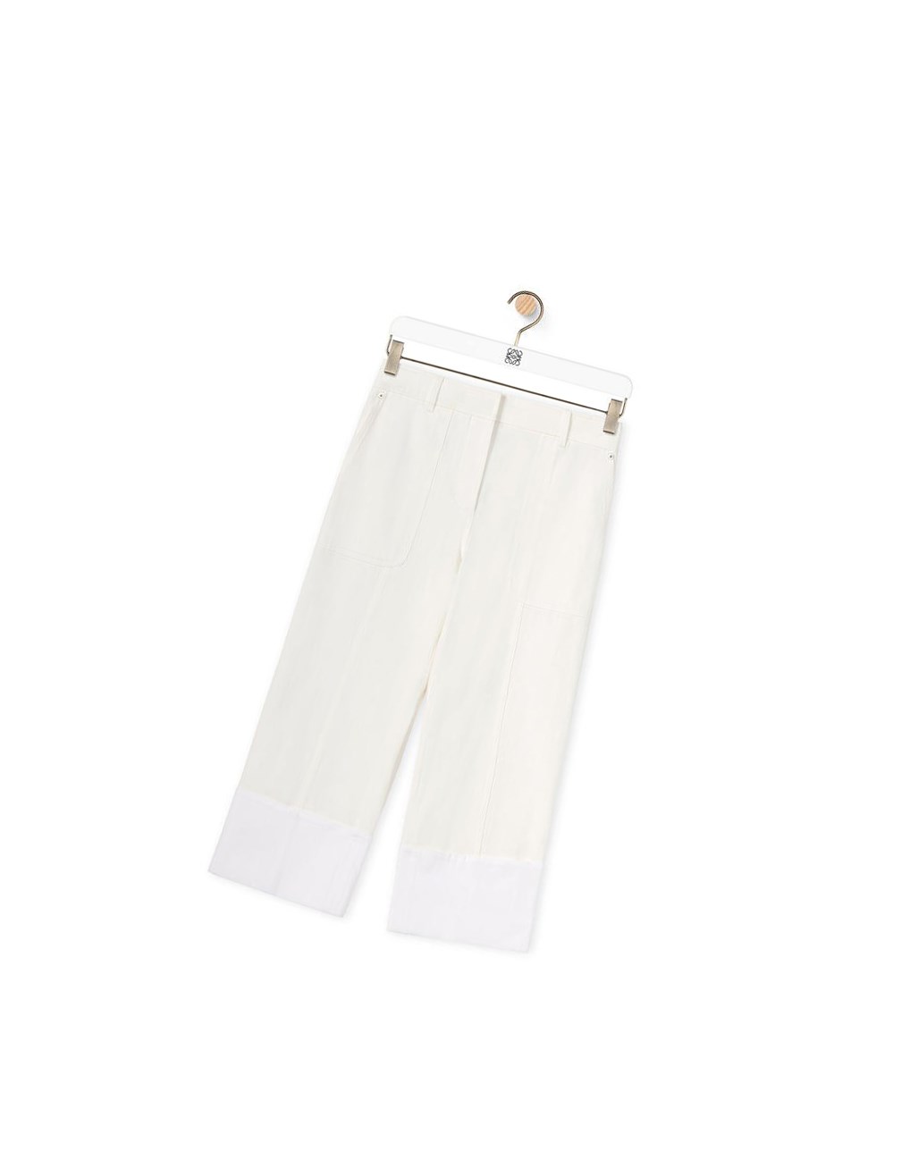 Loewe Fisherman trousers in cotton Blanche | 2841XCUNB