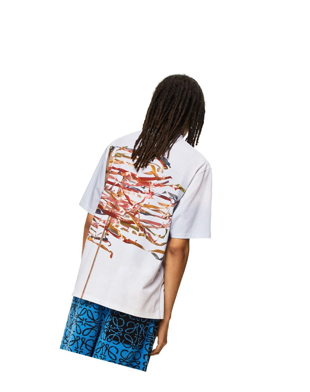 Loewe Flag print T-shirt in cotton Blanche | 1984HECTB