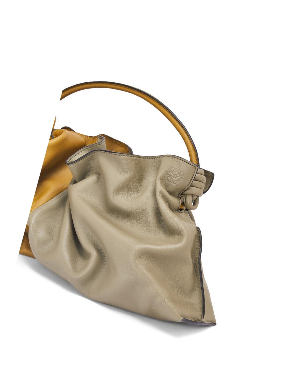 Loewe Flamenco Double bag in nappa calfskin Vert | 7948FUXAE