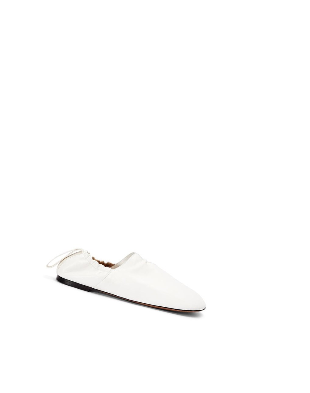 Loewe Flamenco ballerina in calfskin Blanche | 5720WPTEU