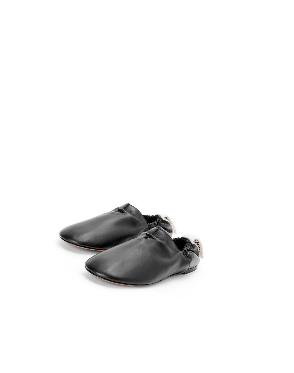 Loewe Flamenco ballerina in calfskin Noir | 9752FNVBL