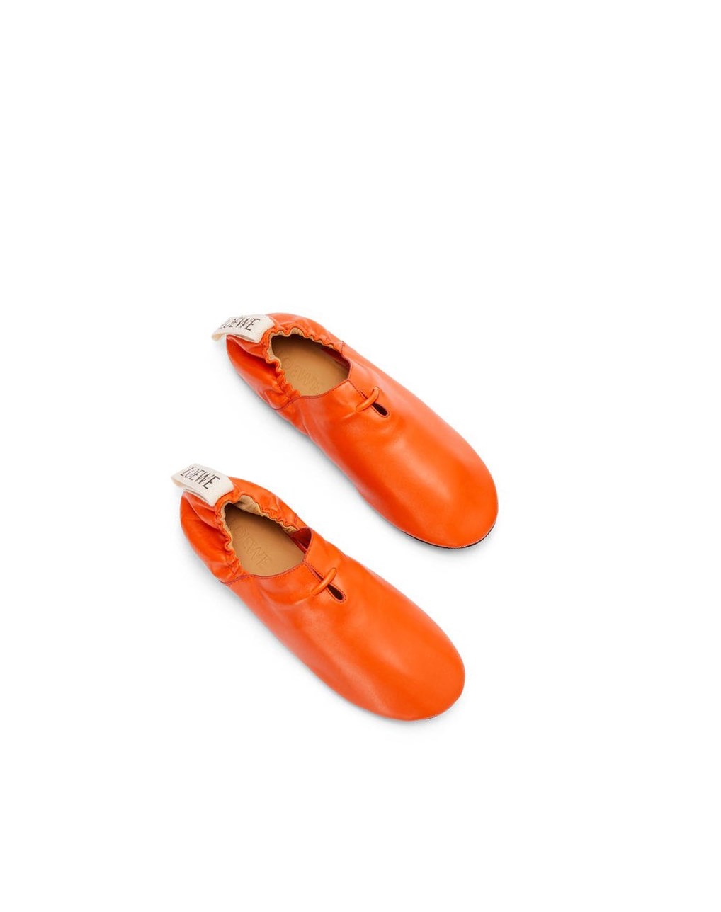 Loewe Flamenco ballerina in calfskin Orange | 3165DKWXS