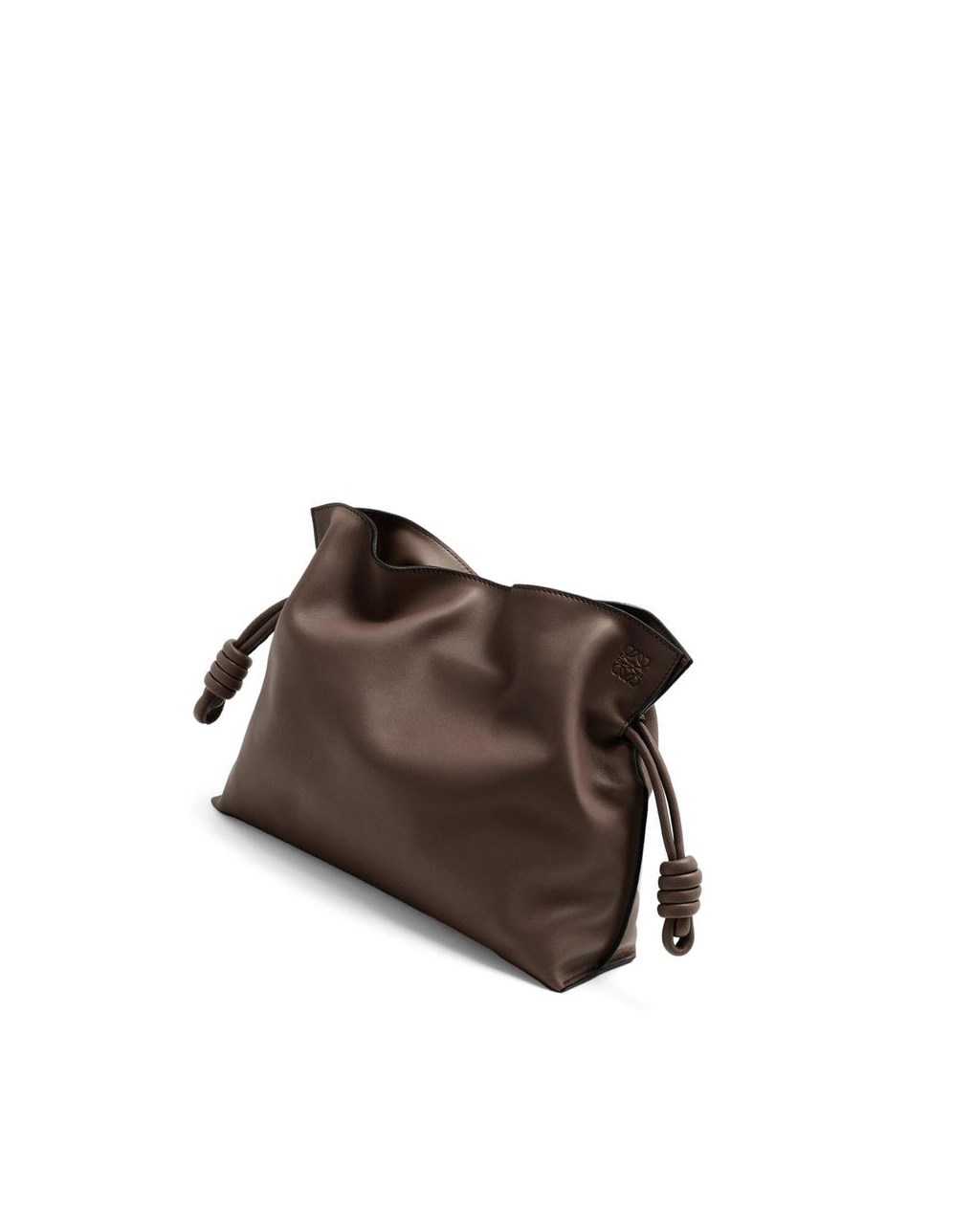 Loewe Flamenco clutch in nappa calfskin Chocolat | 5164NHEKQ