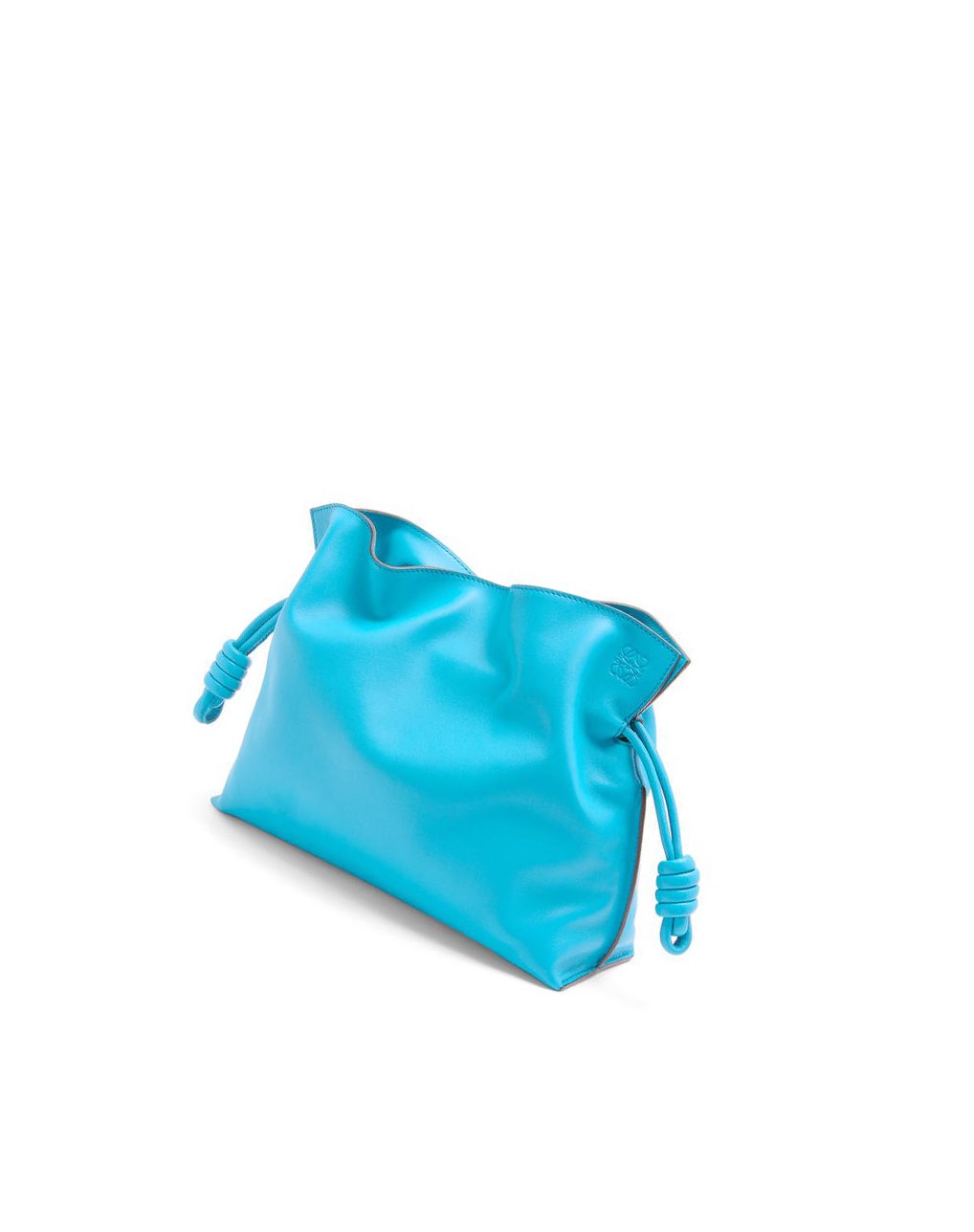 Loewe Flamenco clutch in nappa calfskin Cyan | 9365EQOIC