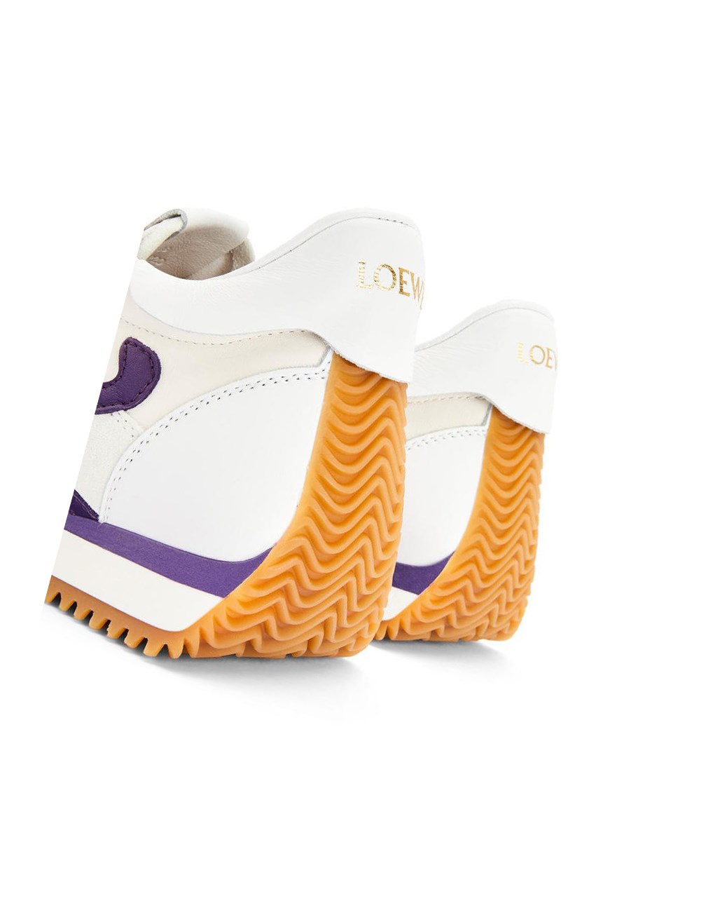 Loewe Flow Runner in lambskin Blanche Violette | 8164PLWEN