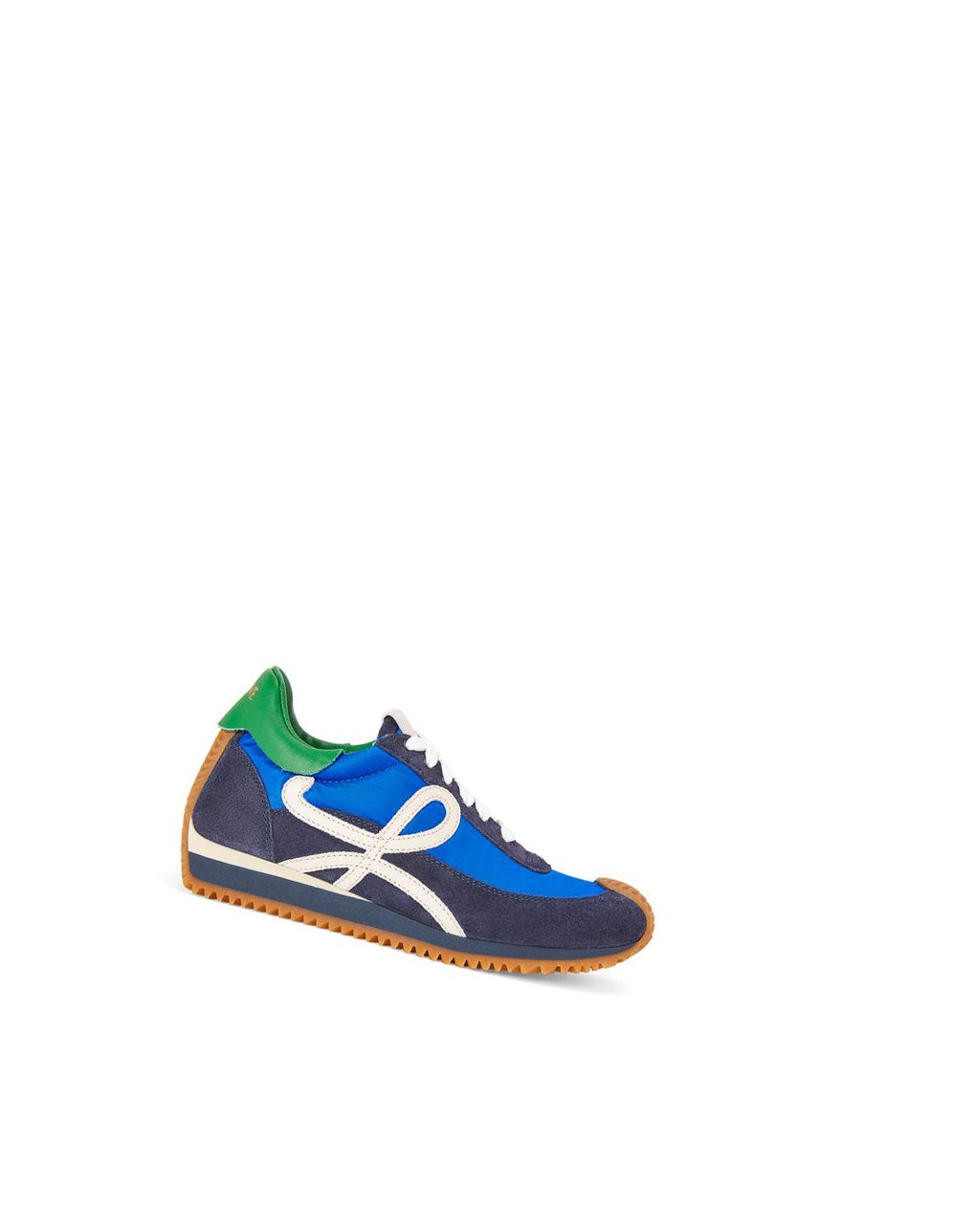 Loewe Flow runner in nylon and suede Bleu Royal Bleu Bleu Marine | 9218MTNBG