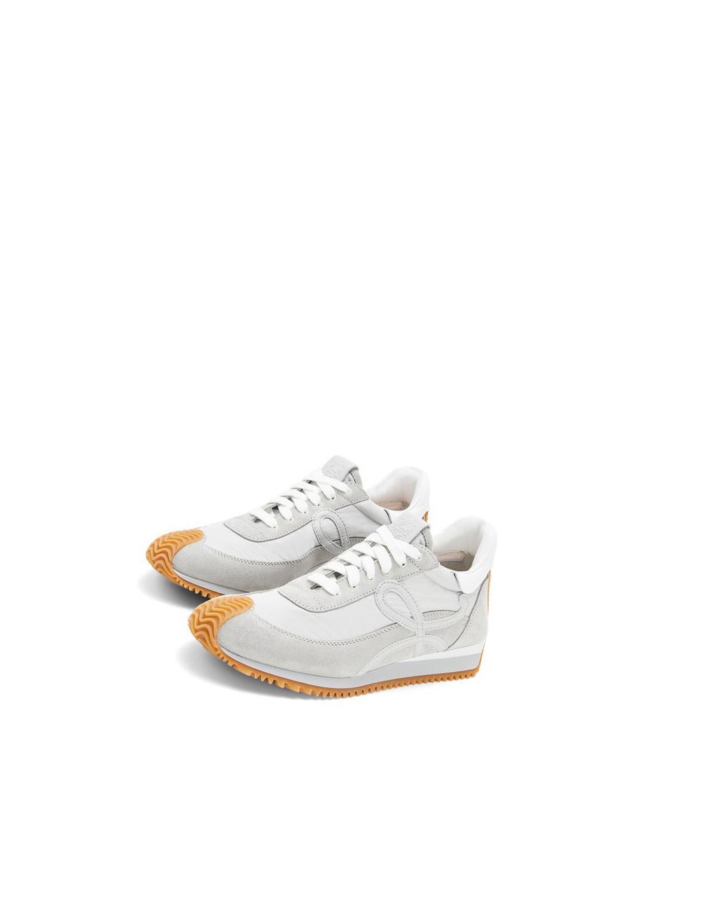 Loewe Flow runner in nylon and suede Grise Blanche | 8715BLXMY