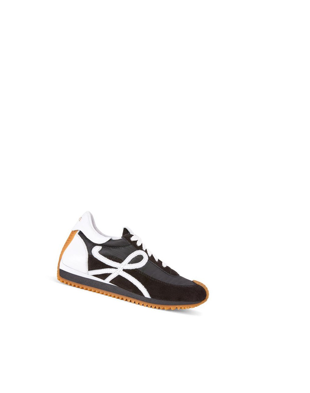 Loewe Flow runner in nylon and suede Noir Blanche | 2847OKEIZ