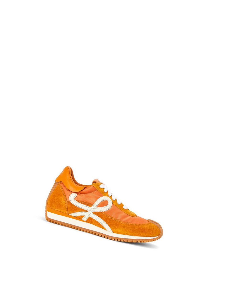 Loewe Flow runner in suede and nylon Cuivre Orange | 3452ZNKFO