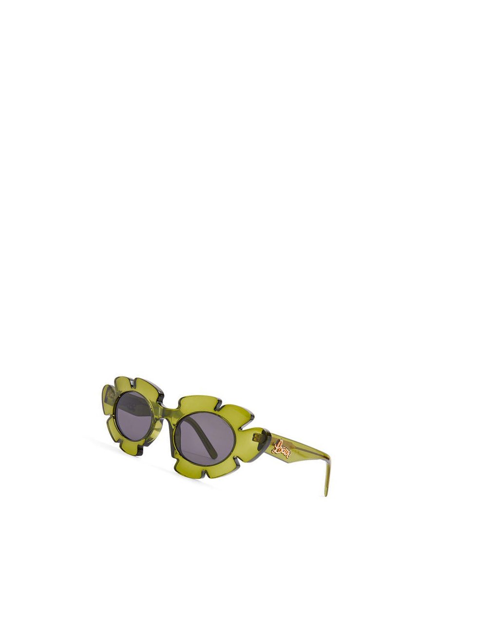 Loewe Flower sunglasses in injected nylon Vert | 0724YSMVI