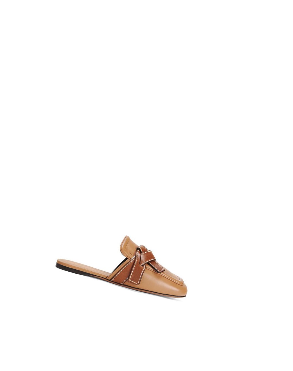 Loewe Gate flat mule in calfskin Desert / Tan | 5874VXMHJ