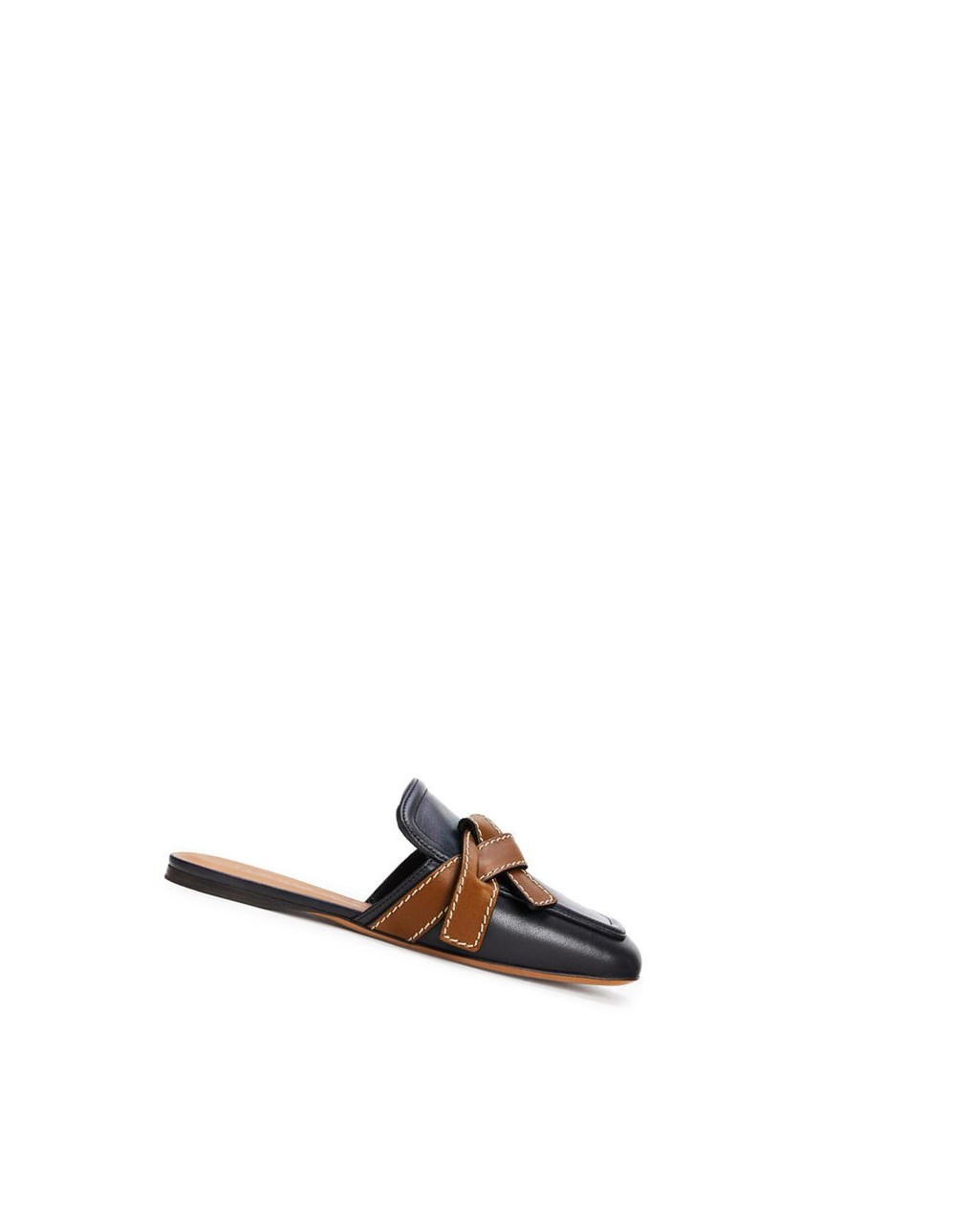 Loewe Gate flat mule in calfskin Noir | 2051GXDVL