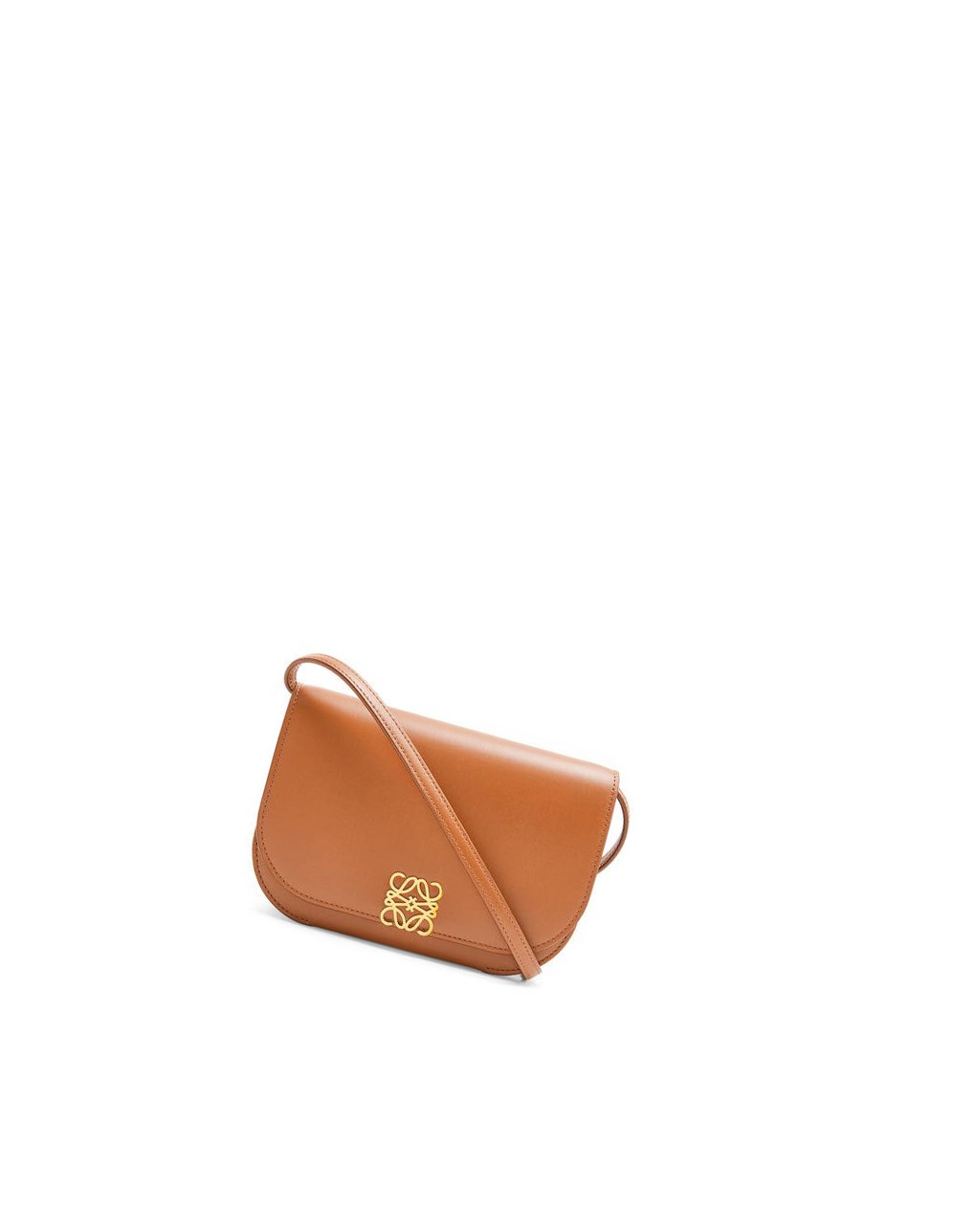 Loewe Goya Accordion clutch in silk calfskin Tan | 1542RDTHL