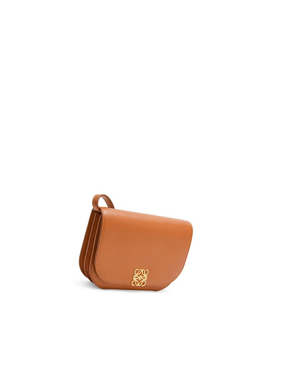 Loewe Goya Accordion clutch in silk calfskin Tan | 3891PLWUH