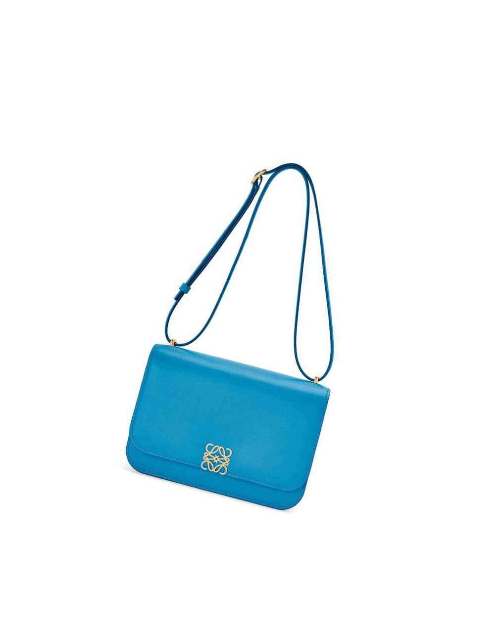 Loewe Goya bag in silk calfskin Bleu | 3890QNZSP