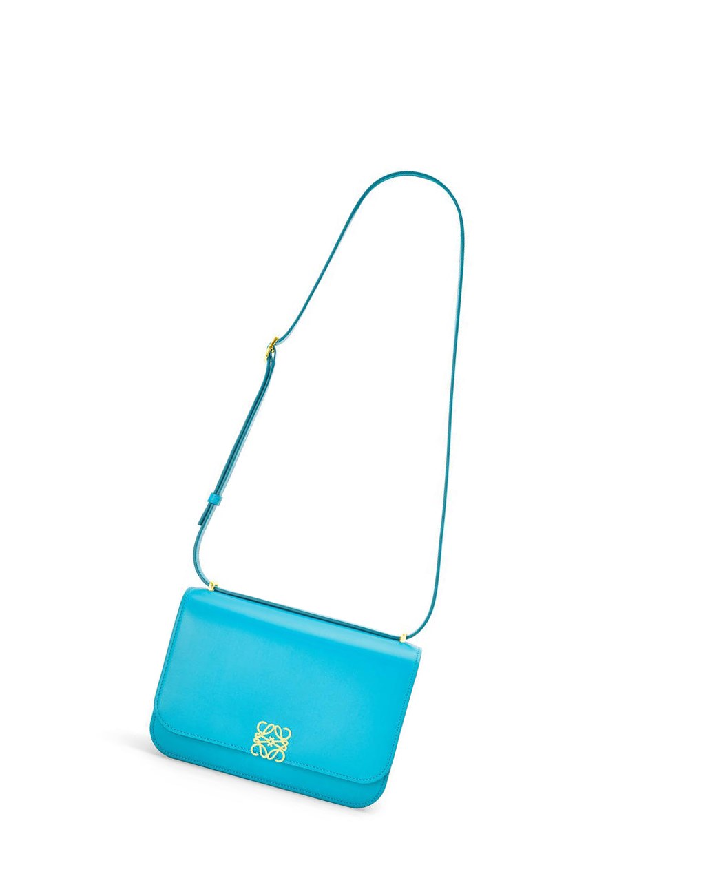 Loewe Goya bag in silk calfskin Cyan | 0582WKXEP