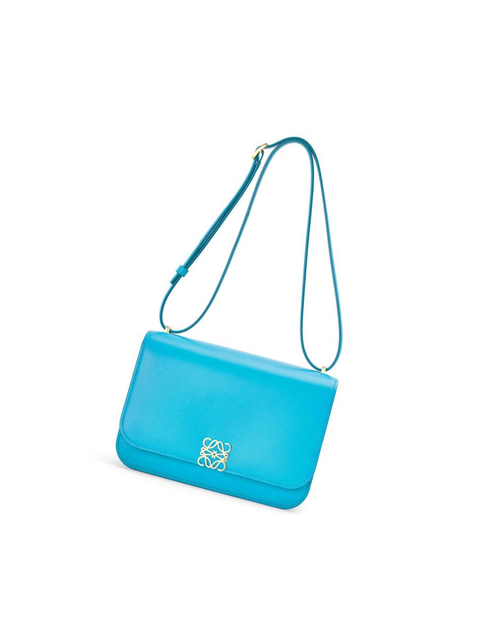 Loewe Goya bag in silk calfskin Cyan | 0582WKXEP