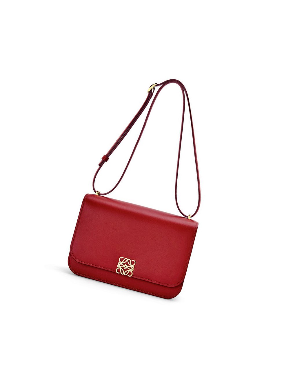 Loewe Goya bag in silk calfskin Rouge Foncé | 1945BDUHQ