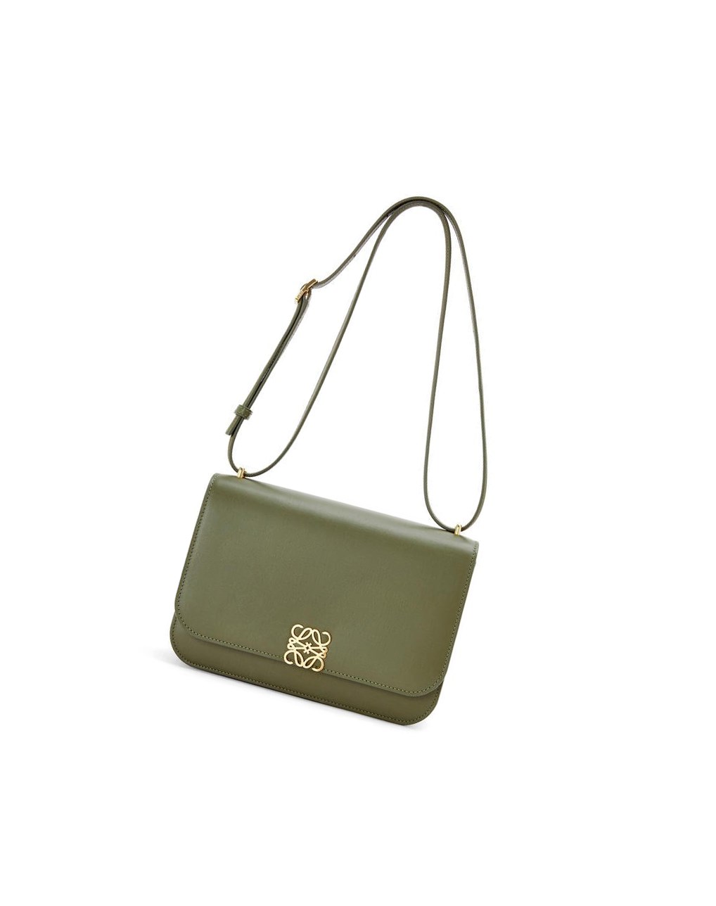 Loewe Goya bag in silk calfskin Vert | 5294USFJZ