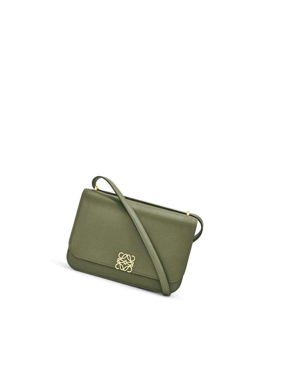 Loewe Goya bag in silk calfskin Vert | 5294USFJZ