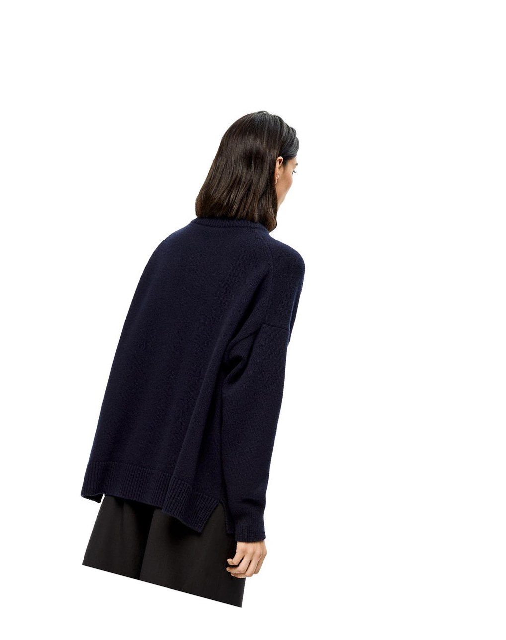 Loewe Half zip sweater in cashmere Bleu Marine Bleu | 7213VNFZW