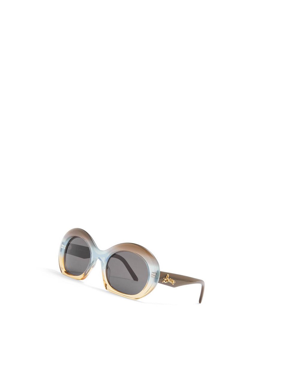 Loewe Halfmoon sunglasses in acetate Grise Bleu | 6102XLTGM