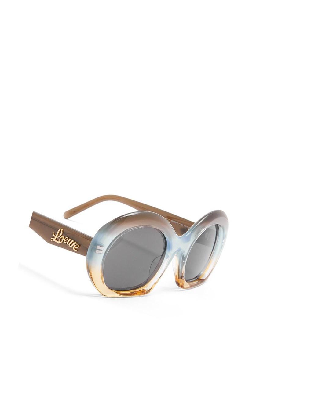 Loewe Halfmoon sunglasses in acetate Grise Bleu | 6102XLTGM