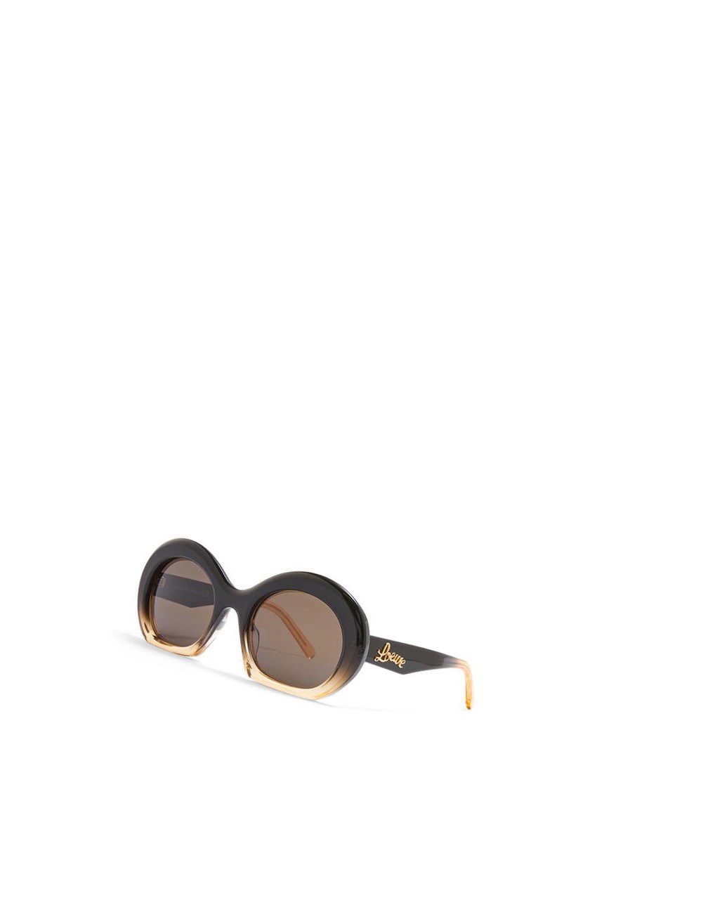 Loewe Halfmoon sunglasses in acetate Noir Beige | 3508KSNMD