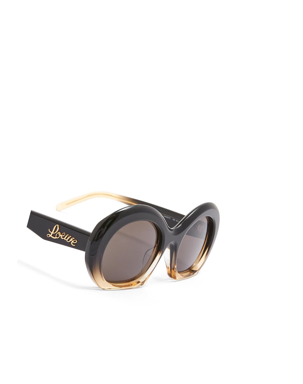 Loewe Halfmoon sunglasses in acetate Noir Beige | 3508KSNMD