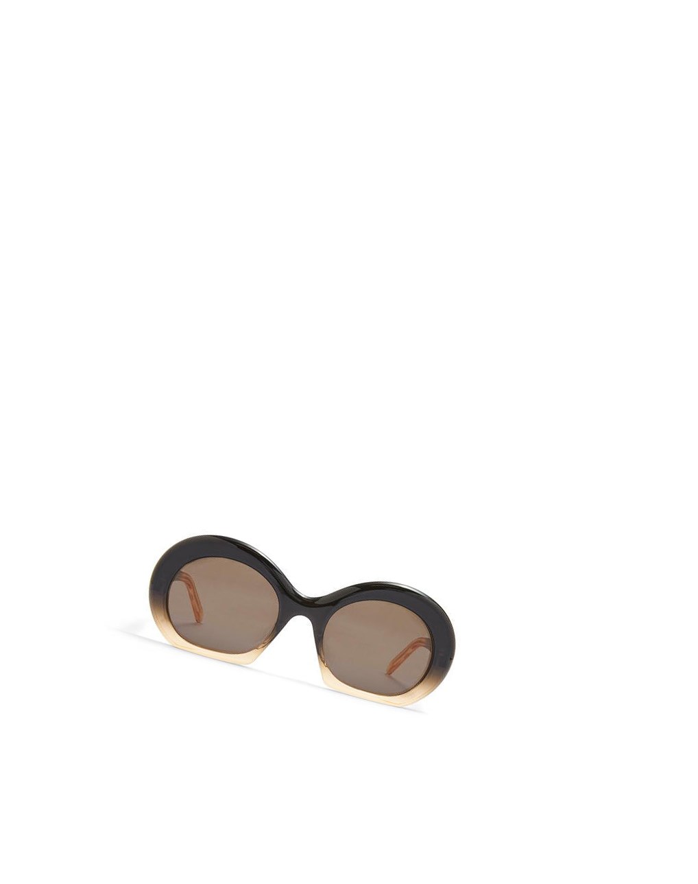 Loewe Halfmoon sunglasses in acetate Noir Beige | 3508KSNMD