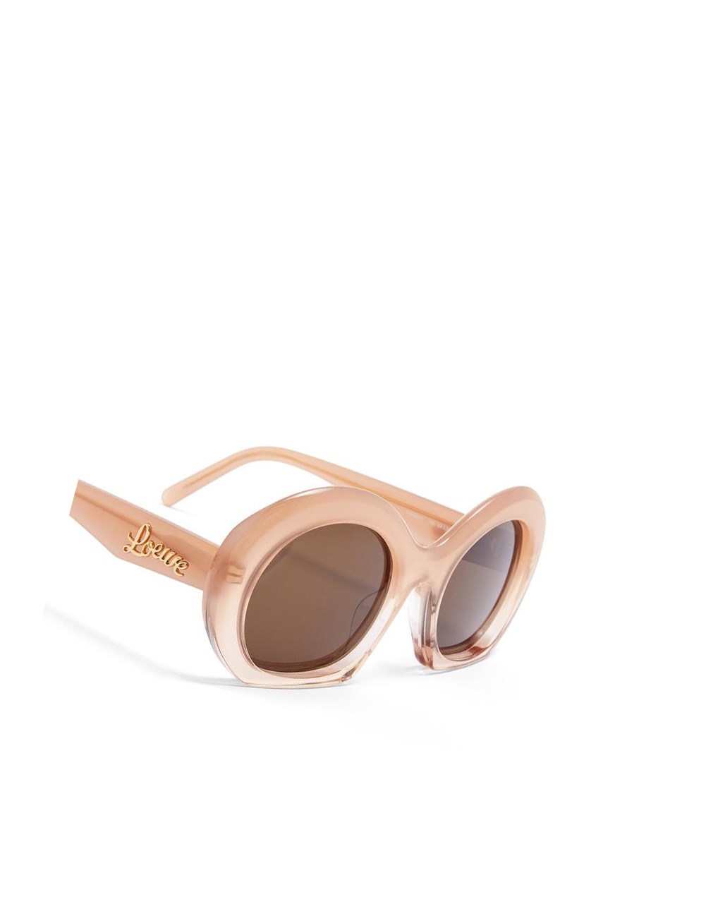 Loewe Halfmoon sunglasses in acetate Rose Doré | 4518JWCNX