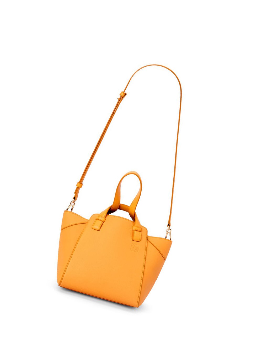 Loewe Hammock Nugget bag in soft grained calfskin Mandarin | 1076BLGTD