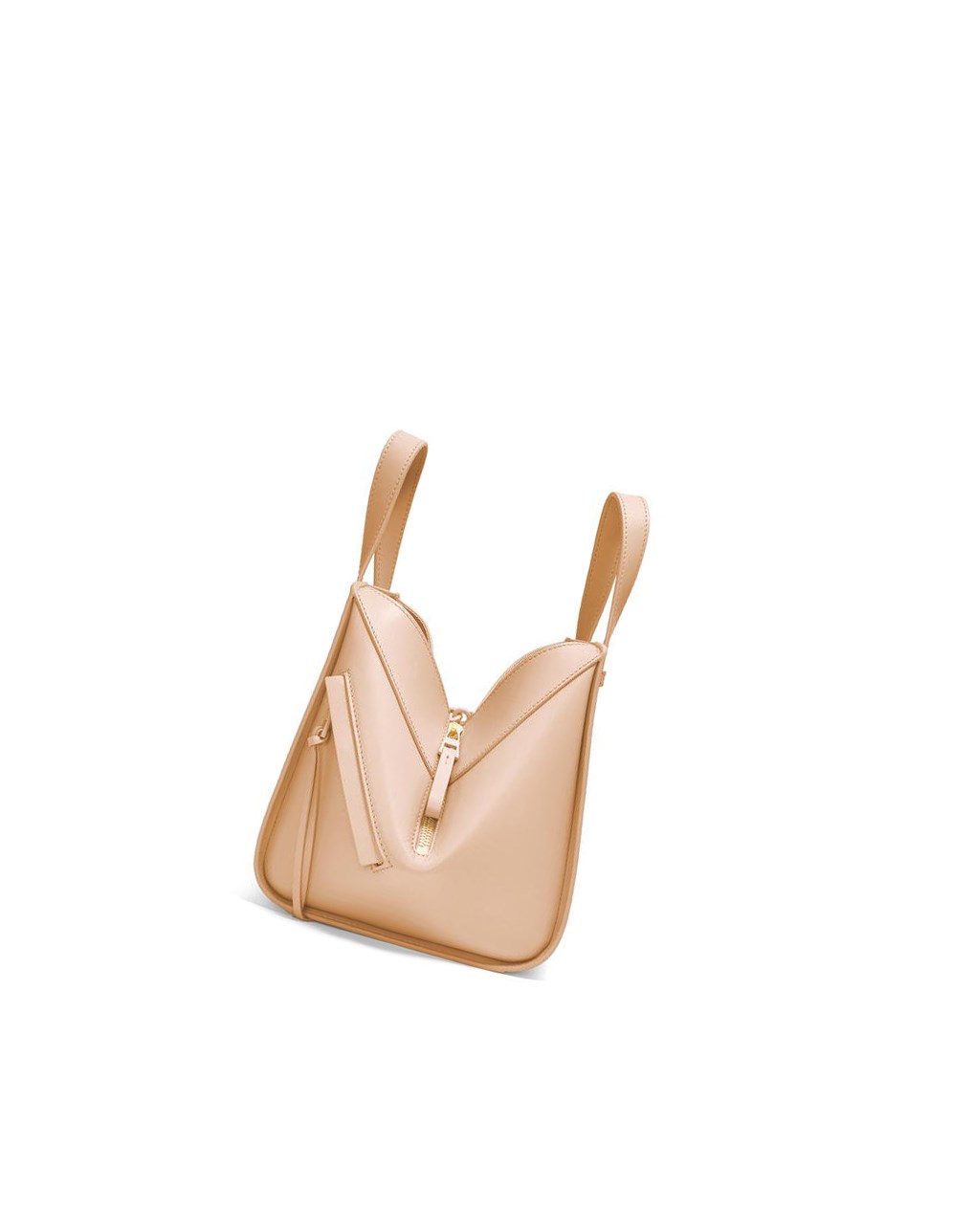 Loewe Hammock compact bag in satin calfskin Nude | 0279BTCPD