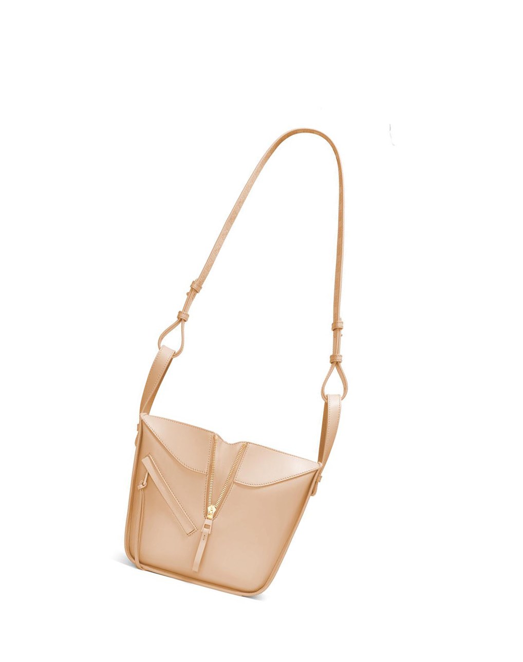 Loewe Hammock compact bag in satin calfskin Nude | 0279BTCPD