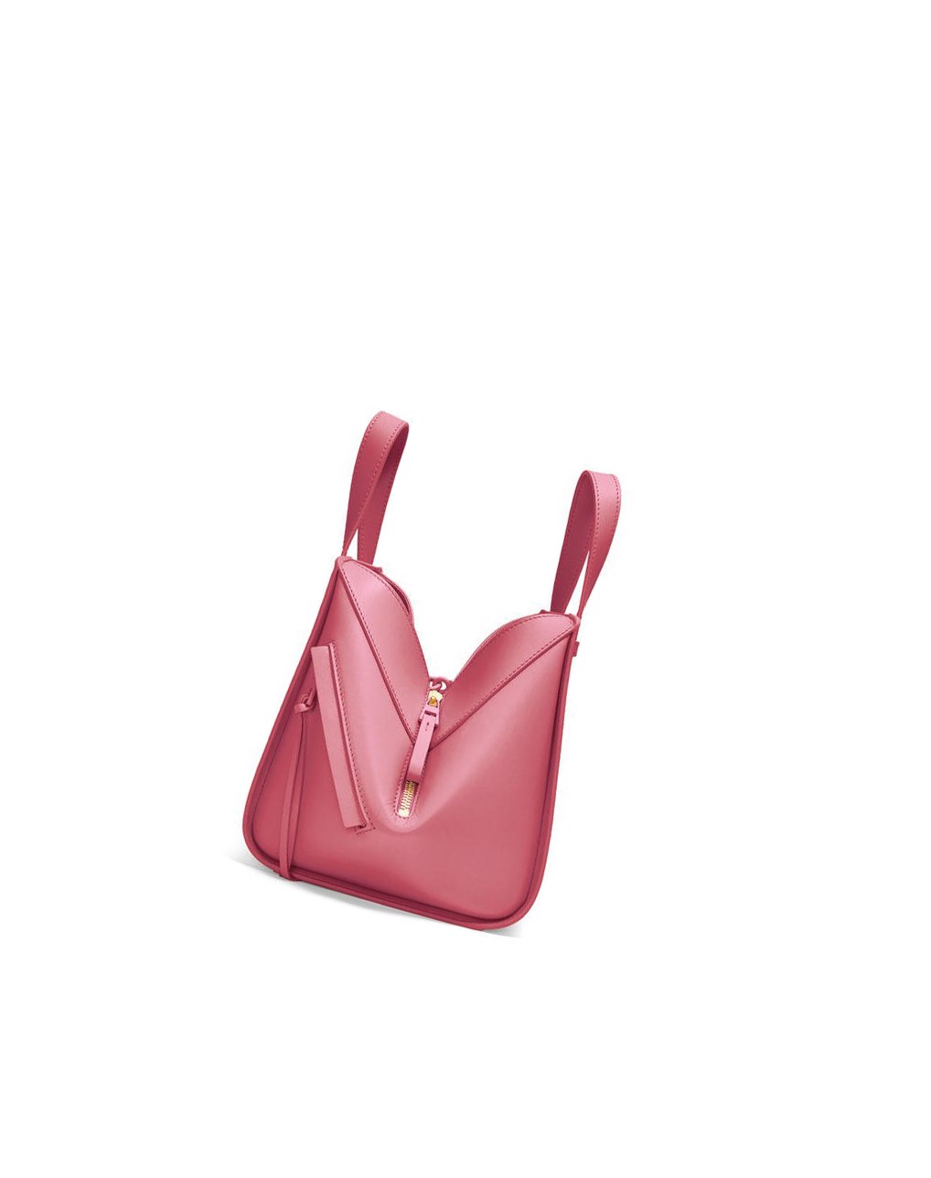 Loewe Hammock compact bag in satin calfskin Plumrose | 8971IAFSO