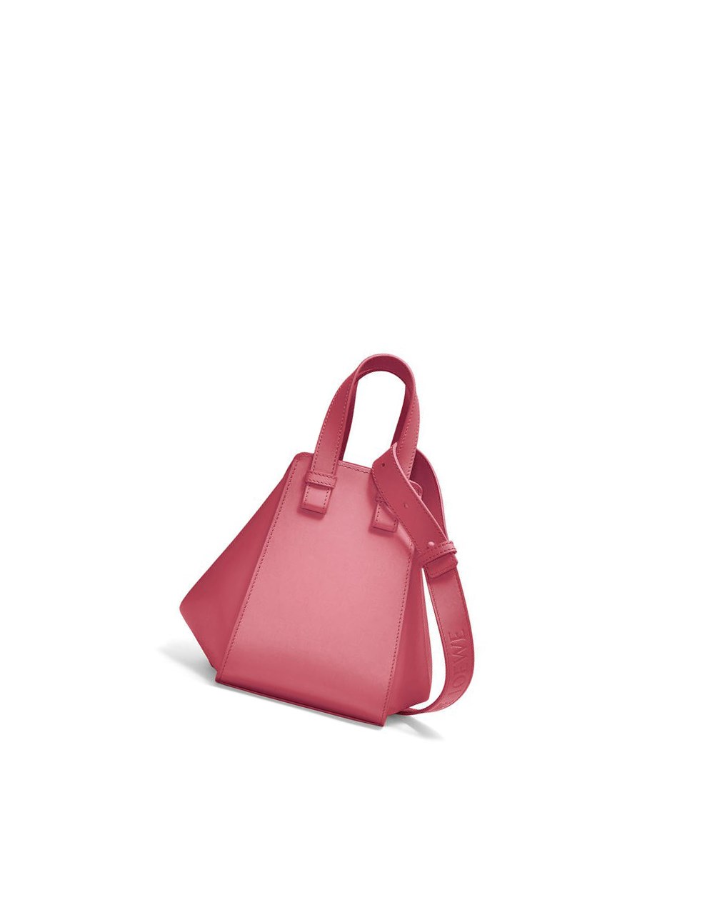 Loewe Hammock compact bag in satin calfskin Plumrose | 8971IAFSO