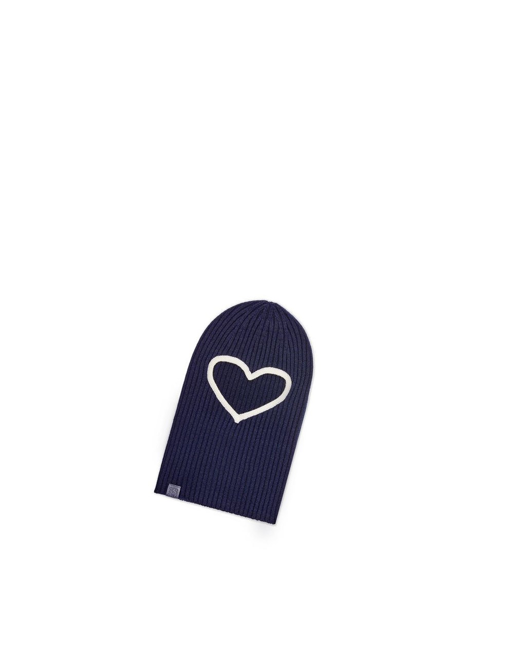 Loewe Heart balaclava in. wool Bleu Marine Blanche | 2893JHVFE