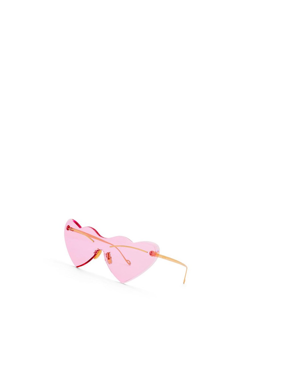 Loewe Heart sunglasses in metal Rose | 6542PENTU