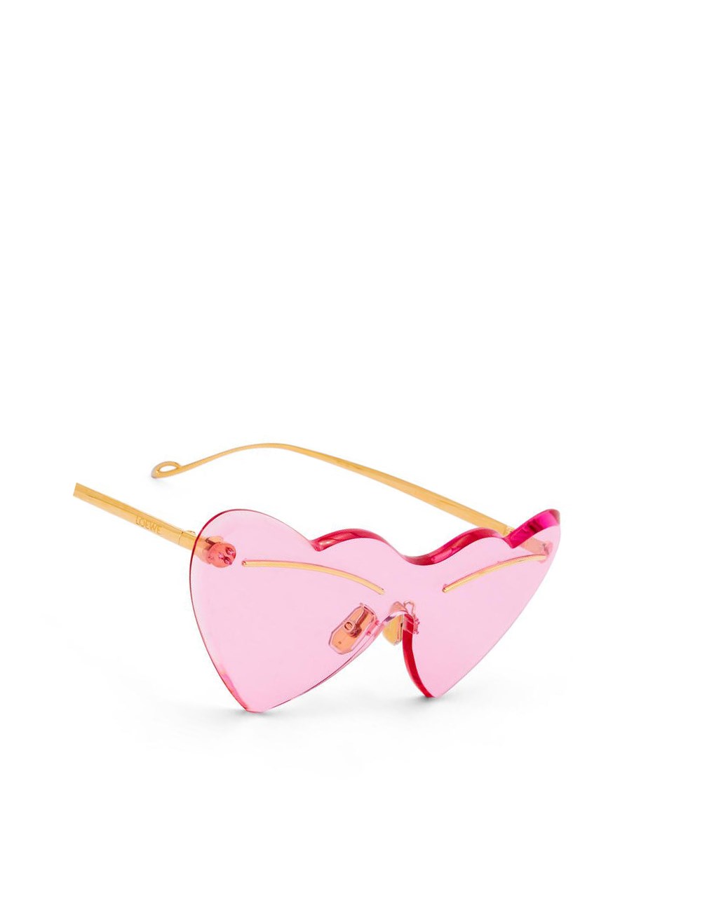 Loewe Heart sunglasses in metal Rose | 6542PENTU