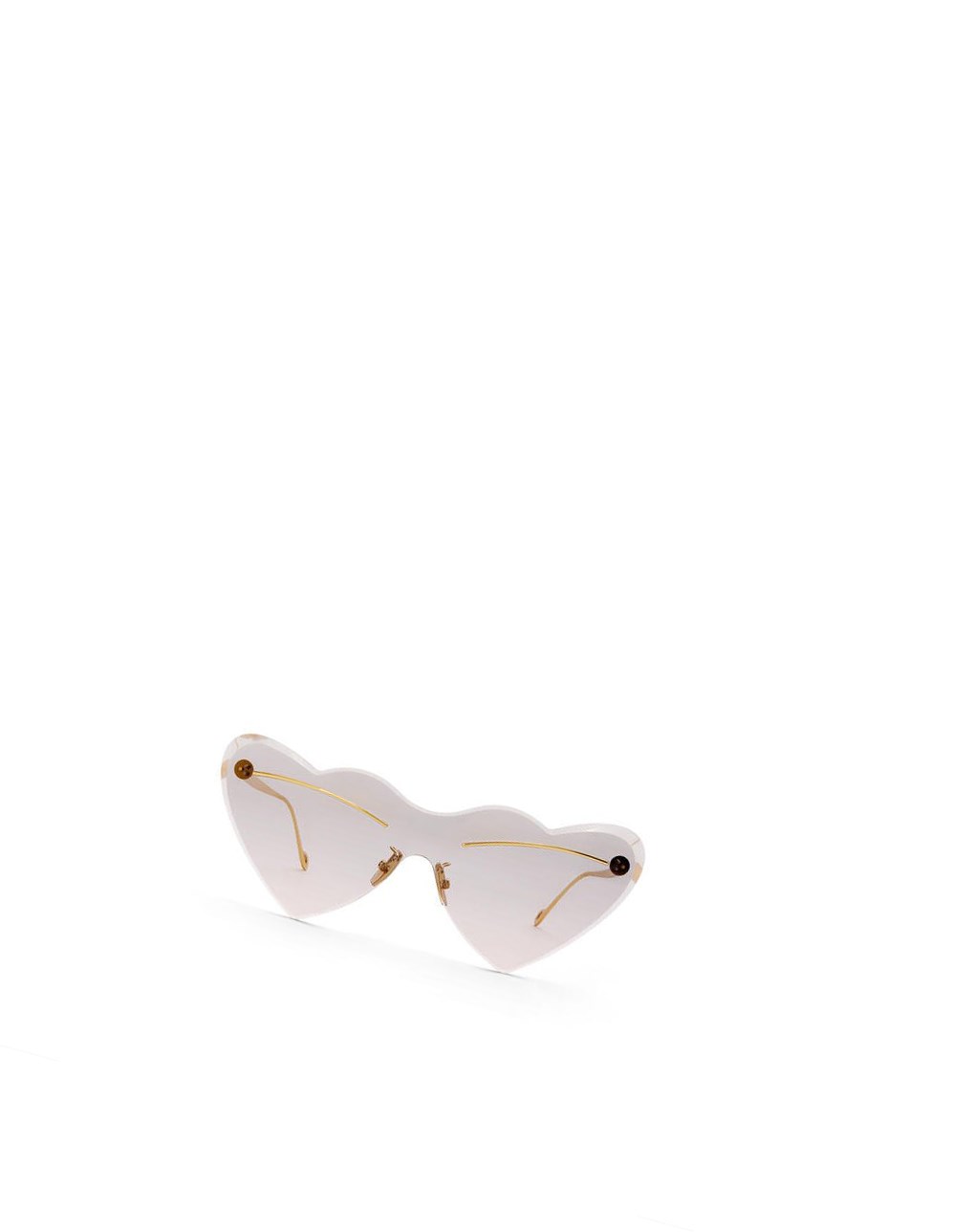 Loewe Heart sunglasses in metal Smoke | 6591KFGCY