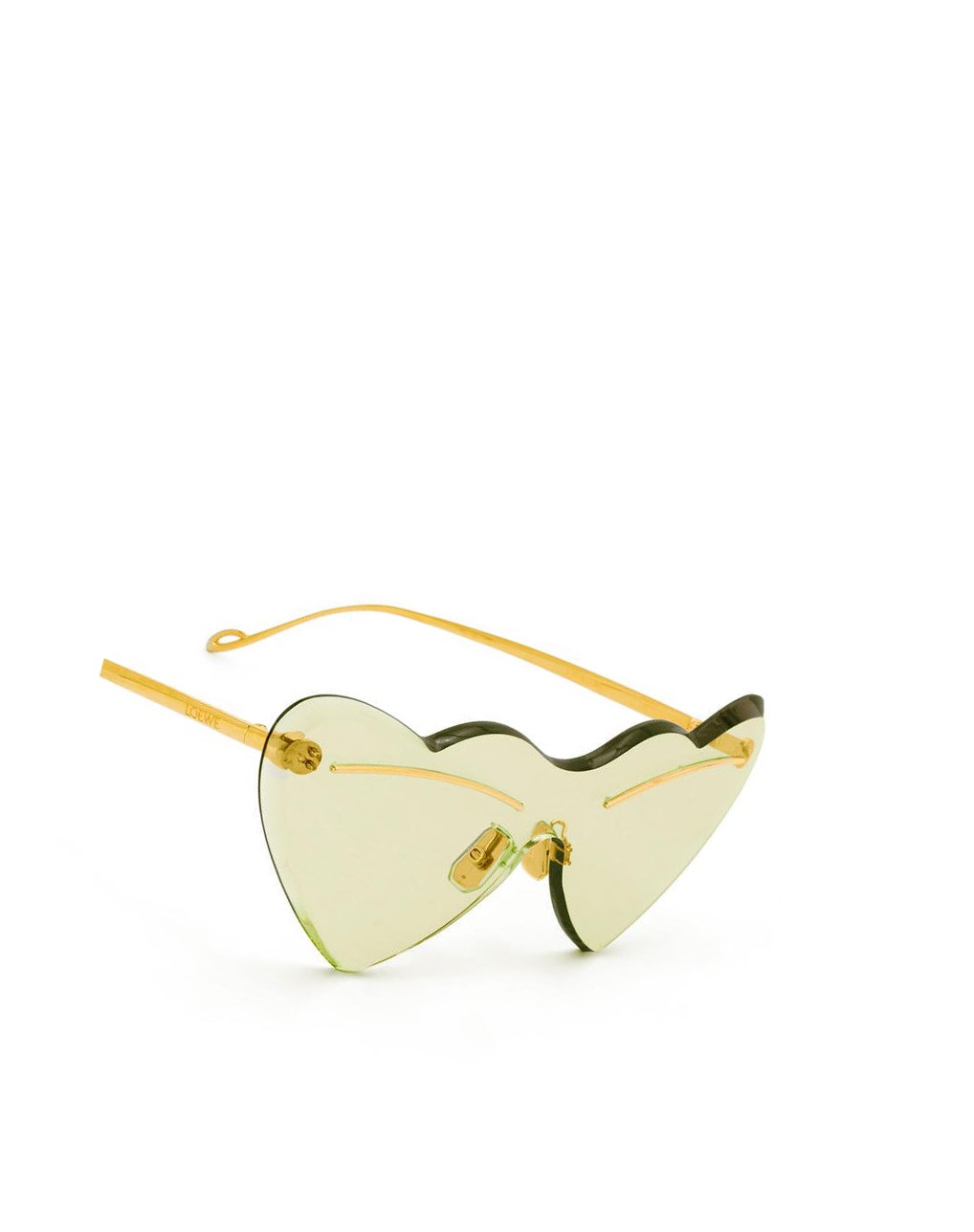 Loewe Heart sunglasses in metal Vert | 6915LSEVN