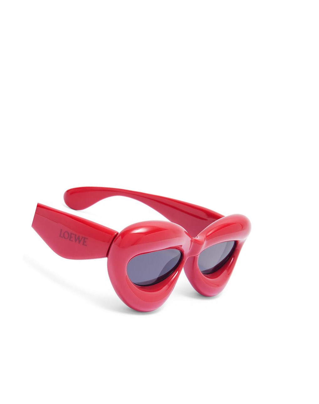 Loewe Inflated cateye sunglasses in acetate Lipstick | 0126HZNGP