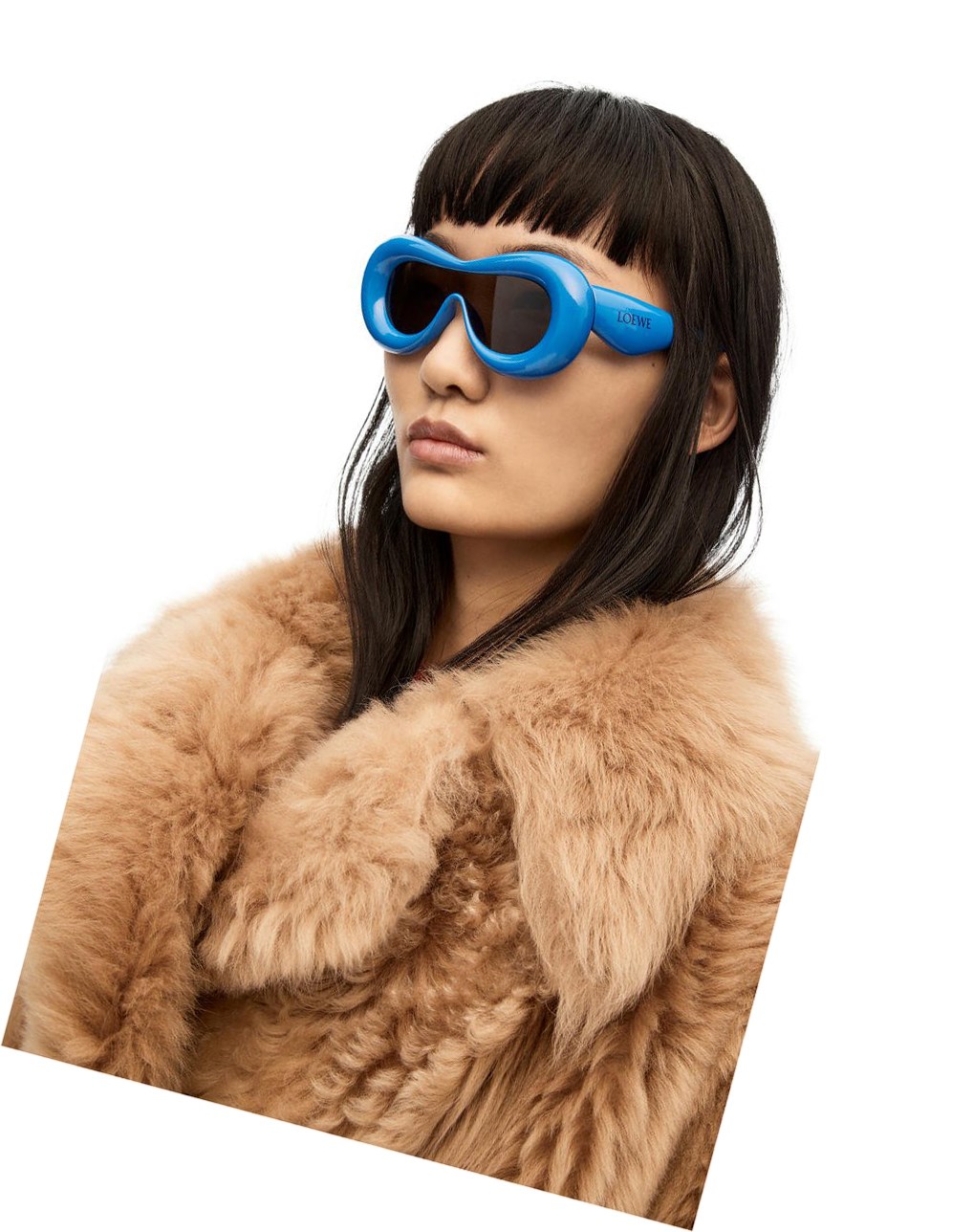 Loewe Inflated mask sunglasses in acetate Bleu | 4160UIKWP