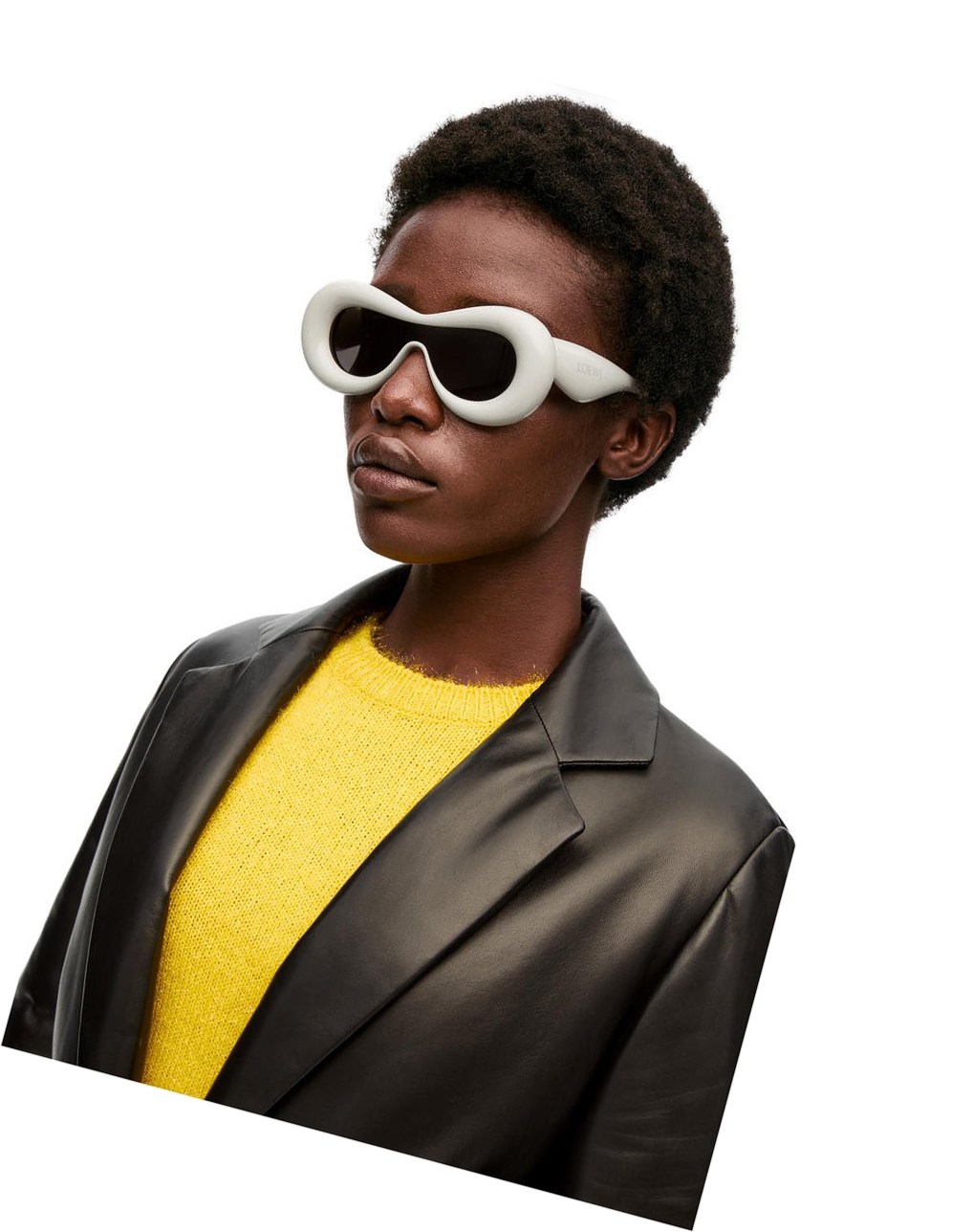 Loewe Inflated mask sunglasses in acetate Grise | 8651PYSKI