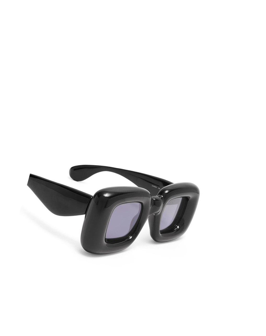 Loewe Inflated rectangular sunglasses in acetate Noir | 0154NXBTI