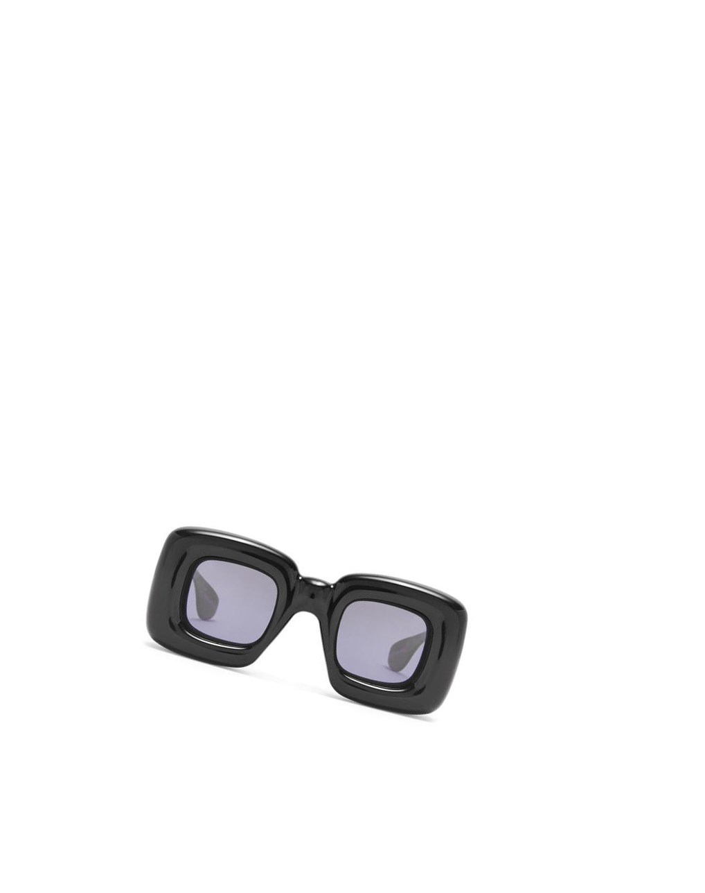 Loewe Inflated rectangular sunglasses in acetate Noir | 0154NXBTI