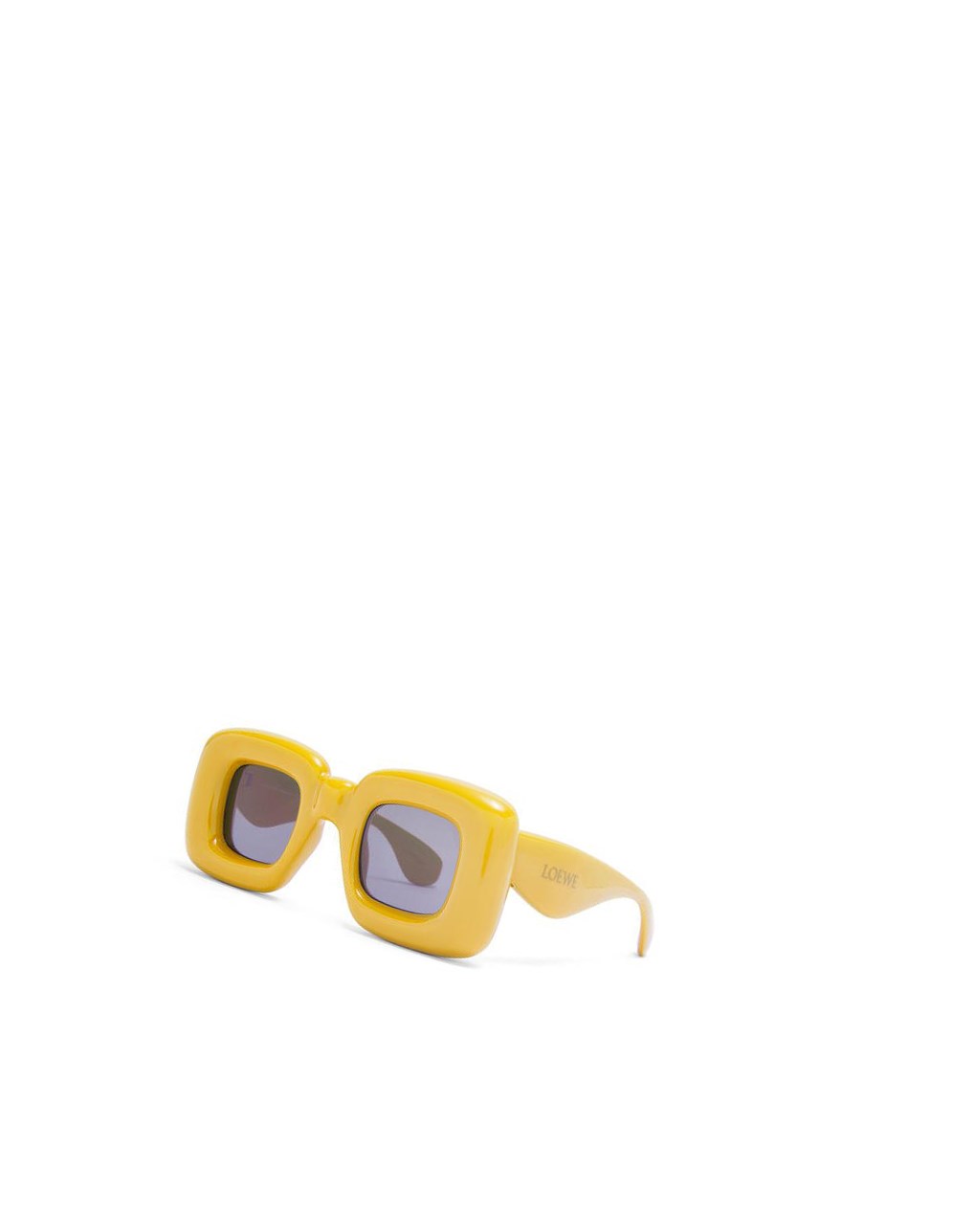 Loewe Inflated rectangular sunglasses in acetate Jaune | 0456PMSIB